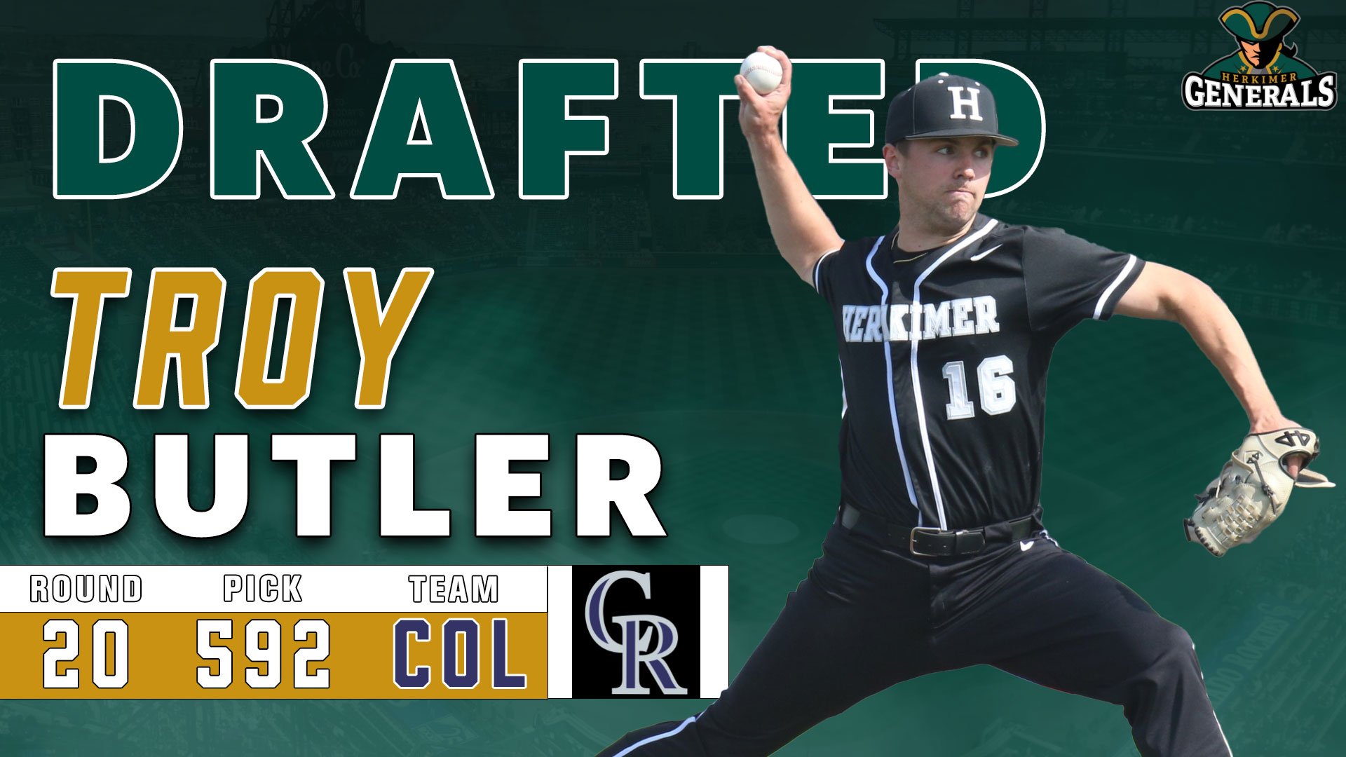 Butler Selected by Colorado Rockies in the MLB Draft