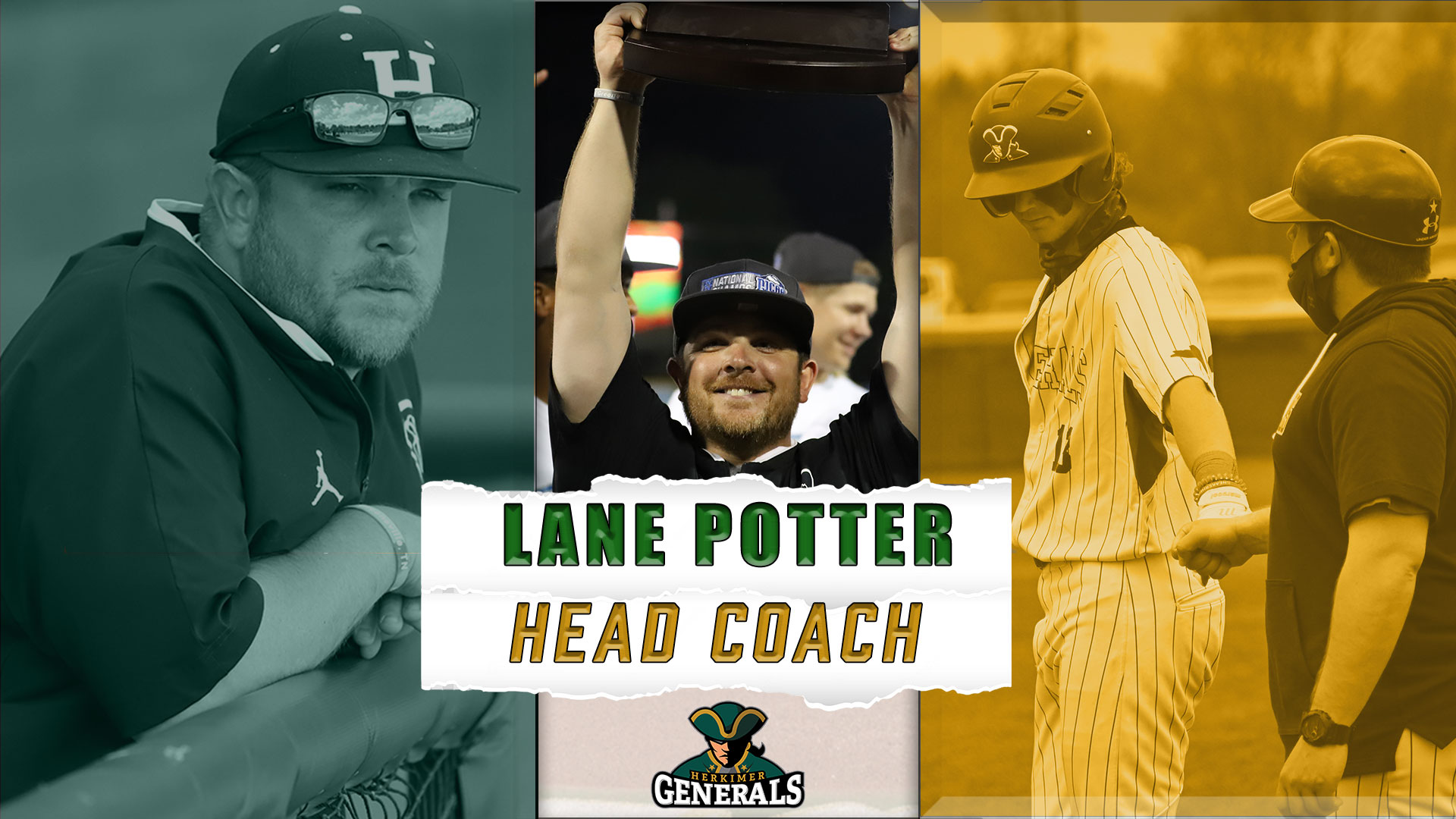 Lane Potter Elevated Herkimer Generals Baseball Head Coach