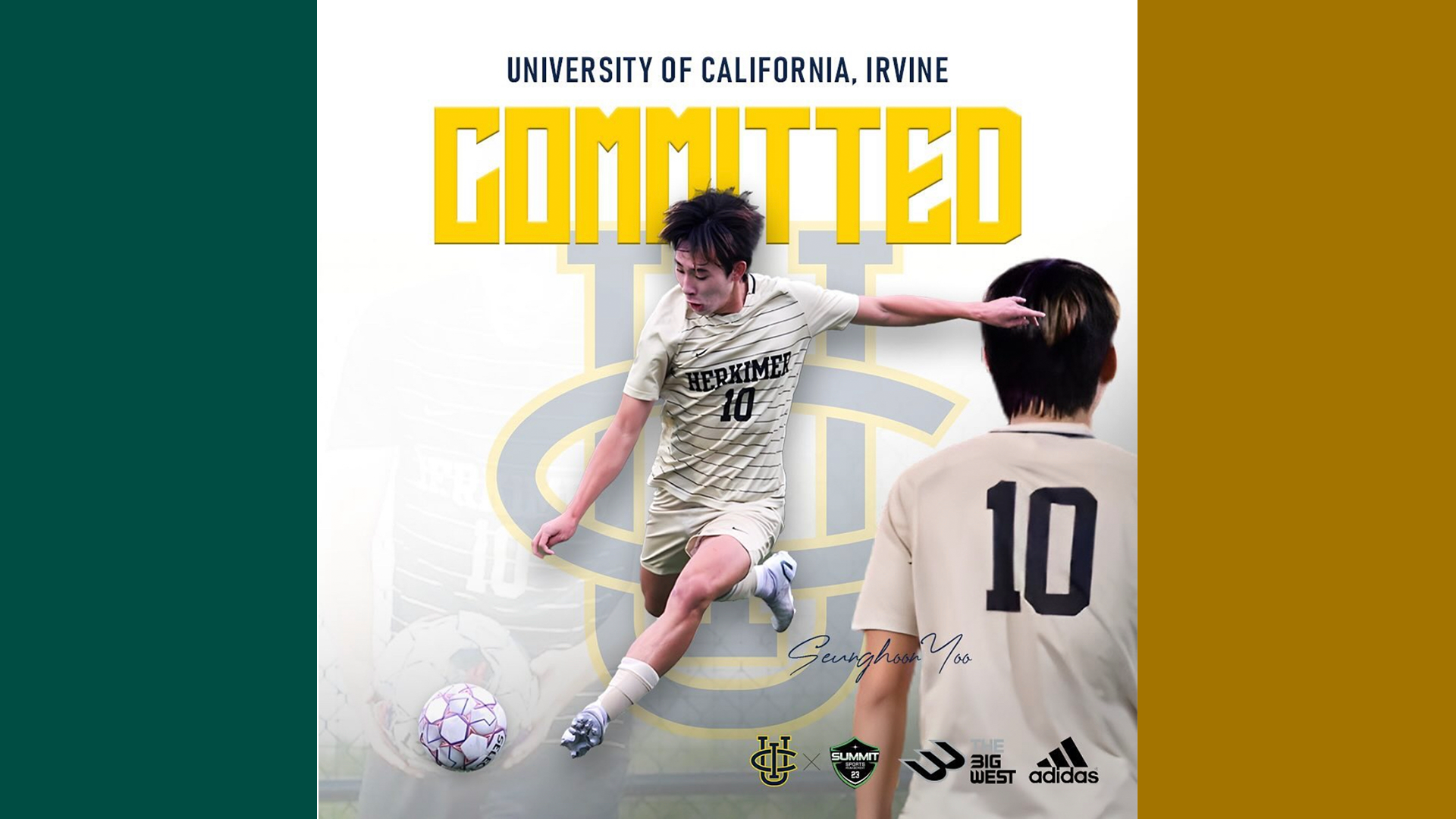 Men's Soccer Standout Yoo Commits to Division I UC-Irvine
