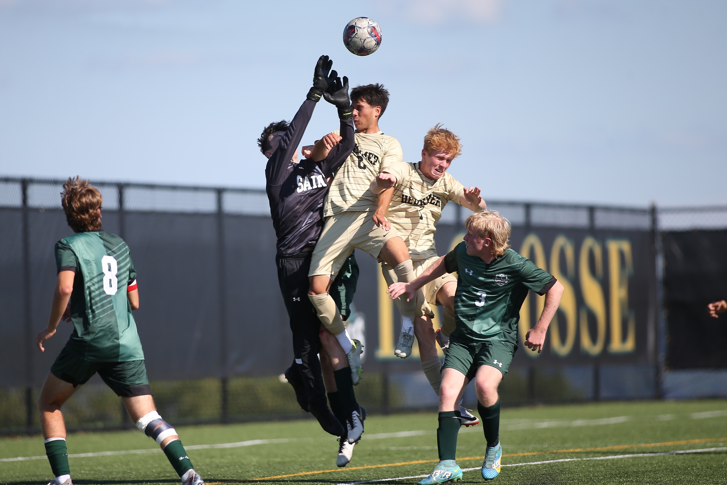 No. 3 Men's Soccer Dominant in 14-0 Home-Opener Win Over North Country