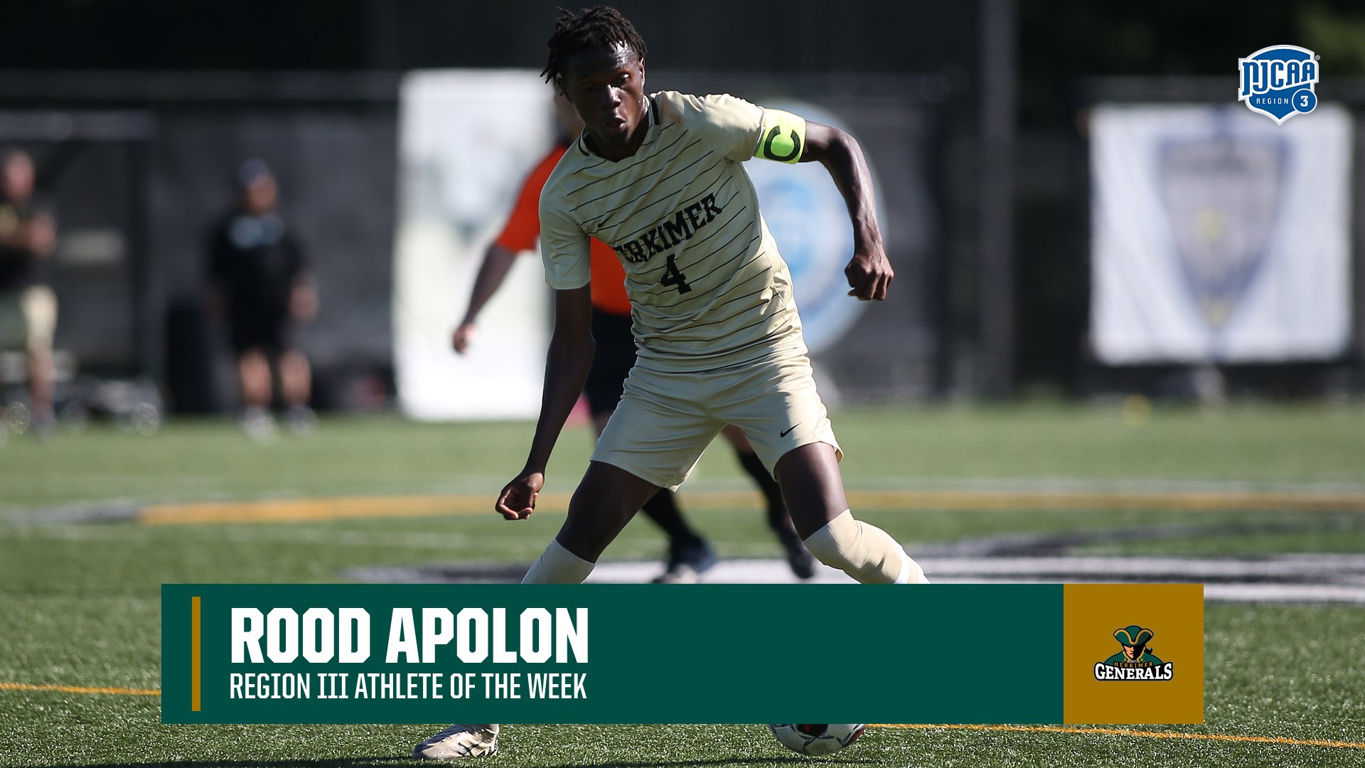 Rood Apolon Named NJCAA Region III Athlete of the Week