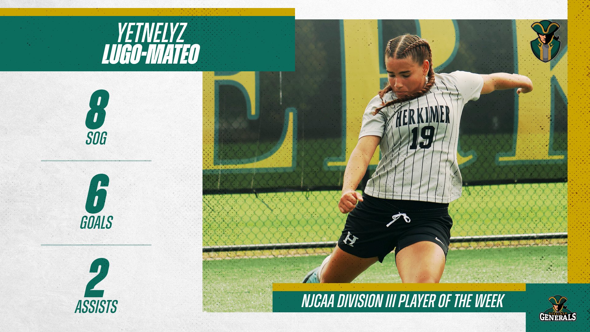 Yetnelyz Lugo-Mateo Named NJCAA Division III Player of the Week